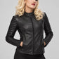 Gwen Stefani Black Leather Jacket – close-up and worn views