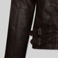 Hailey Baldwin Bieber Black Leather Jacket – close-up and worn views