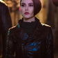 Hannah Quinlivan Skyscraper Black Leather Jacket – front view
