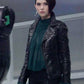 Hannah Quinlivan Skyscraper Black Leather Jacket – alternate view
