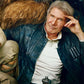 Harrison Ford Star Wars: The Force Awakens Black Leather Jacket – Harrison Ford celebrity photo in Star Wars: The Force Awakens