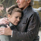 Harrison Ford Star Wars: The Force Awakens Black Leather Jacket – Harrison Ford wearing the look, photo 3