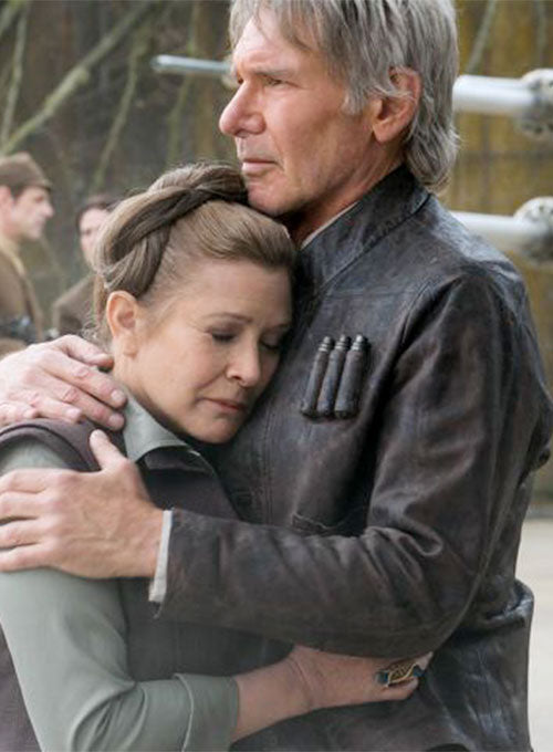Harrison Ford Star Wars: The Force Awakens Black Leather Jacket – Harrison Ford wearing the look, photo 3