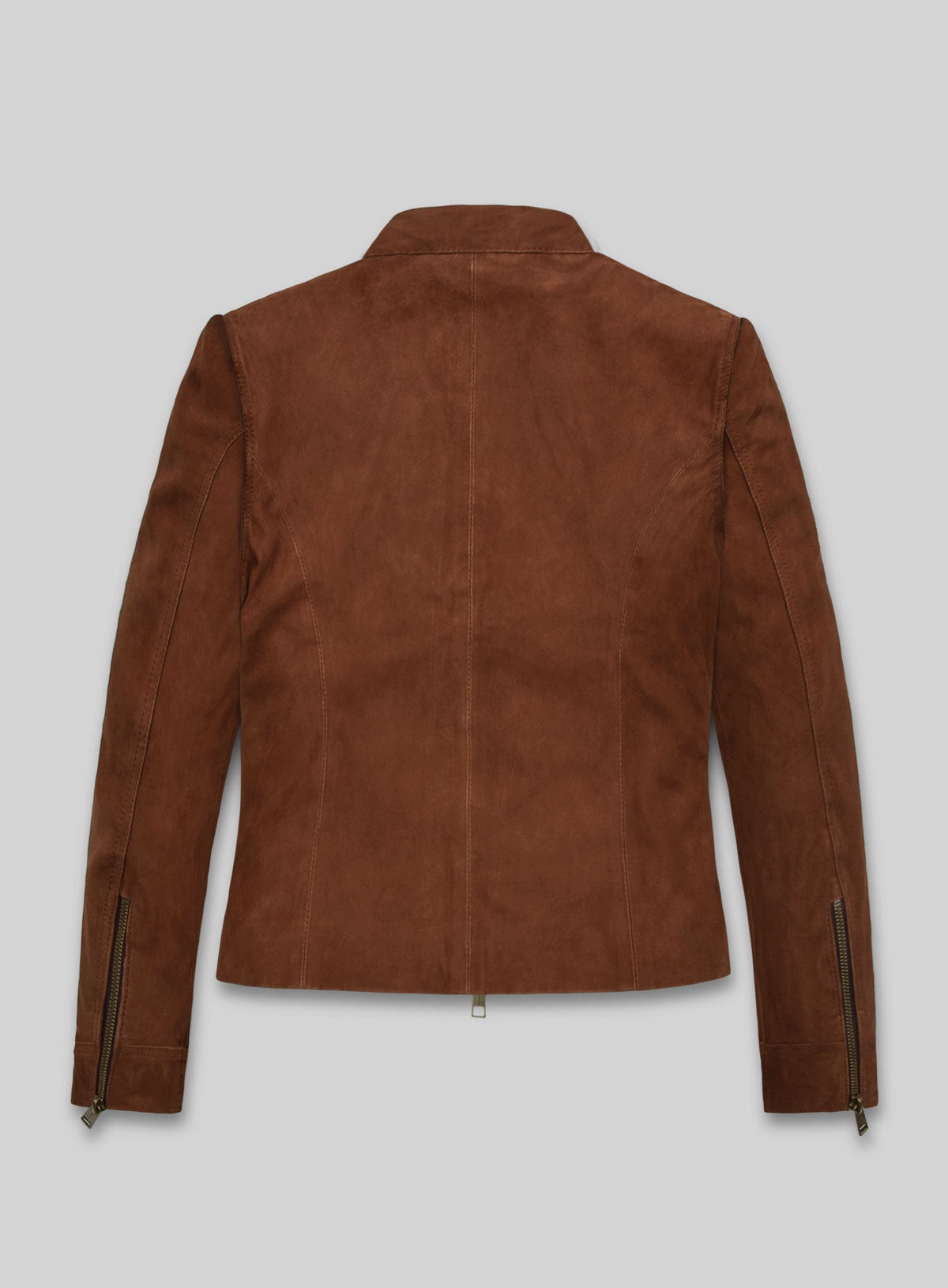 Hayley Atwell Mission Impossible Black Leather Jacket – back view