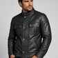 Henry Cavill In The Grey Black Leather Jacket – close-up and worn views