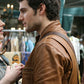 Henry Cavill Whatever Works Brown Leather Jacket – Henry Cavill wearing the look, photo 2