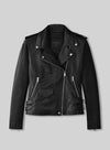 Hilary Duff Beverly Hills Black Leather Jacket – front view