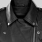 Hilary Duff Beverly Hills Black Leather Jacket – close-up and worn views