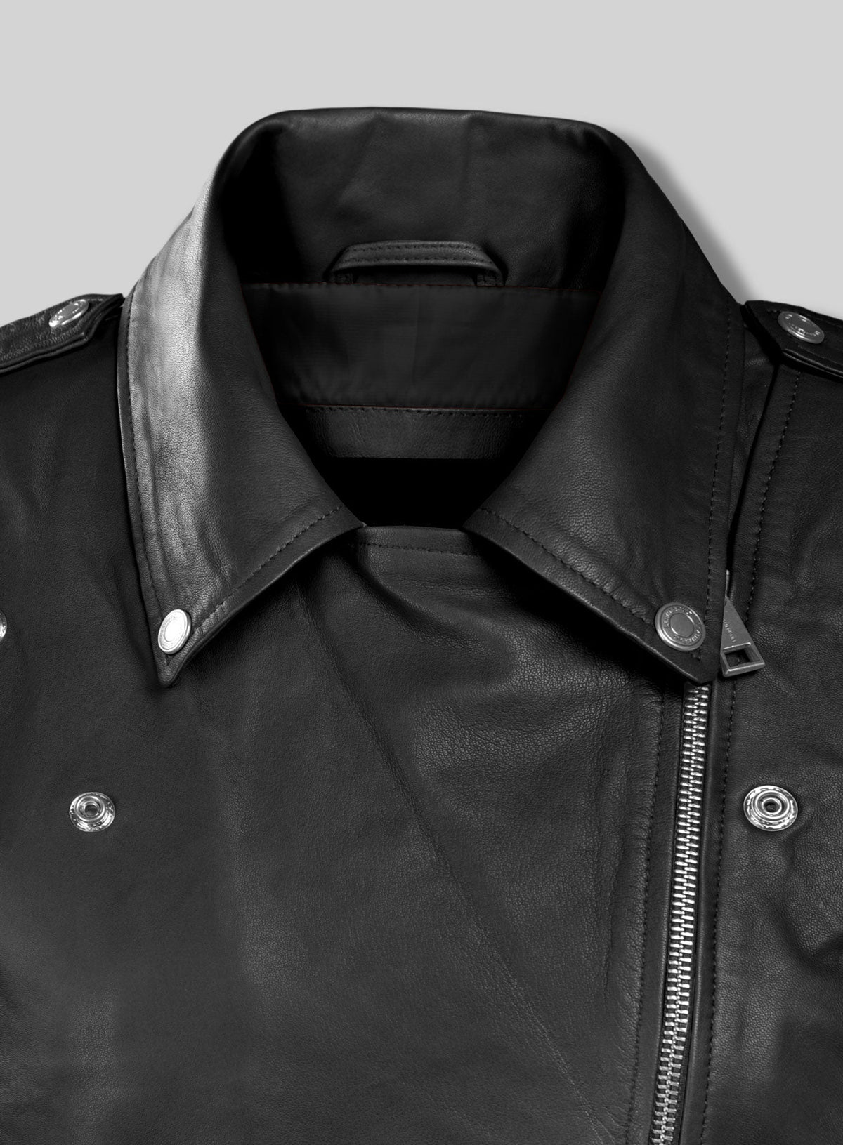 Hilary Duff Beverly Hills Black Leather Jacket – close-up and worn views