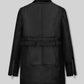 Hilary Duff Younger Black Leather Trench Coat – back view