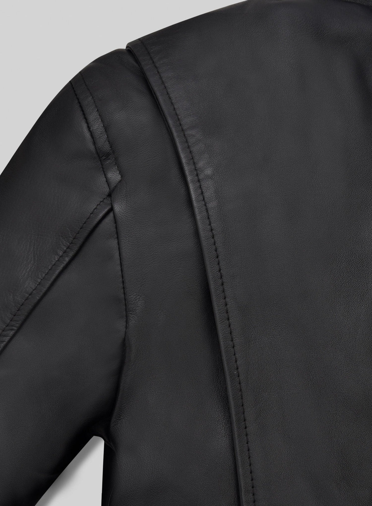 Hilary Duff Younger Black Leather Trench Coat – close-up and worn views