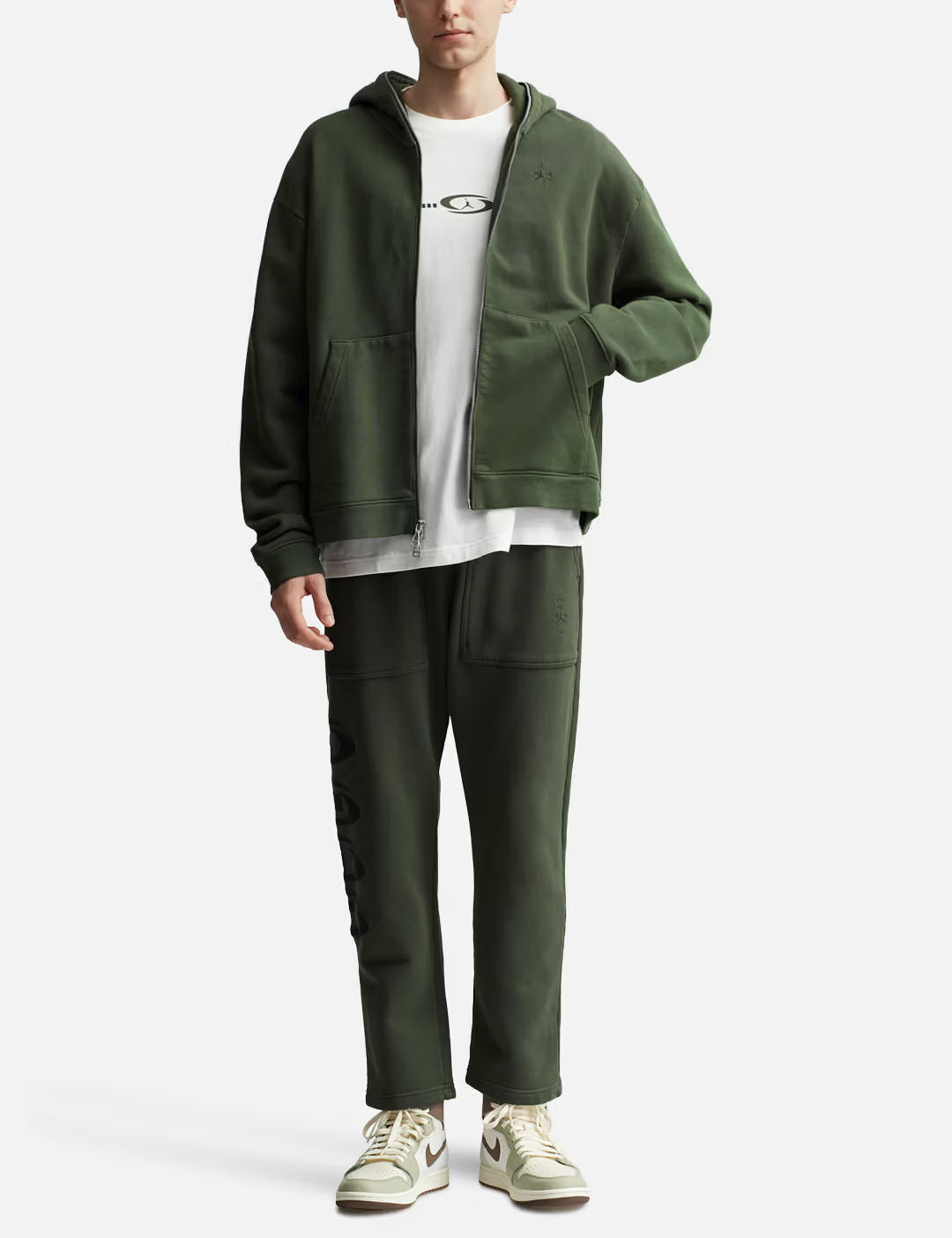 Jordan x Travis Scott Full-Zip Hoodie Hennything is Possible Hoodie Recreated Edition