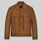 Hugh Jackman Logan Black Leather Jacket – front view