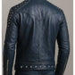 Hugo Blue Leather Jacket – Men’s Premium Blue Leather Jacket