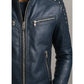 Hugo Blue Leather Jacket – Men’s Premium Blue Leather Jacket