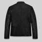 Ian Somerhalder Black Casual Leather Jacket – back view