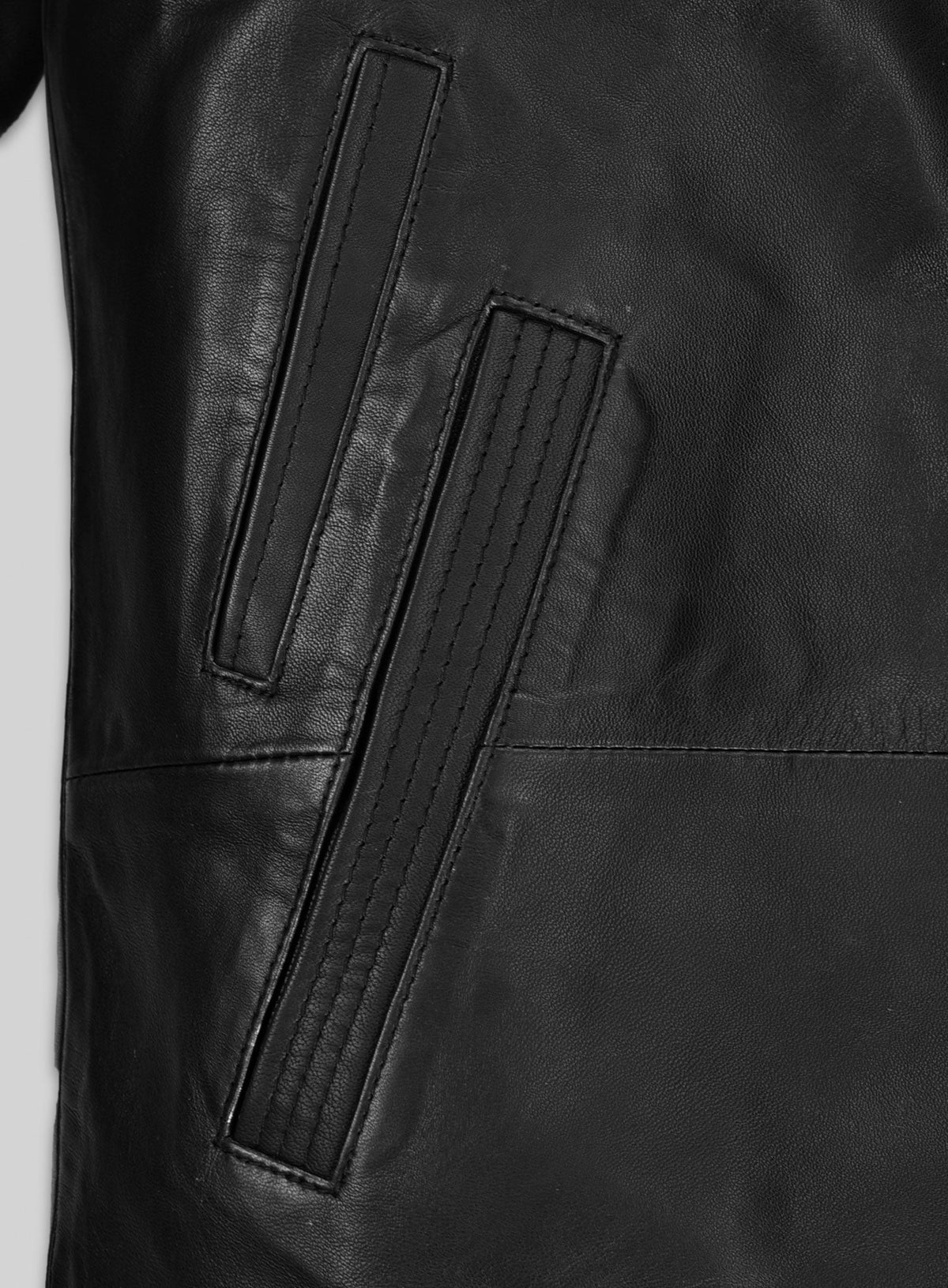 Ian Somerhalder Black Casual Leather Jacket – full product view