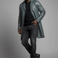 Idris Elba The Dark Tower Black Leather Long Coat – alternate view