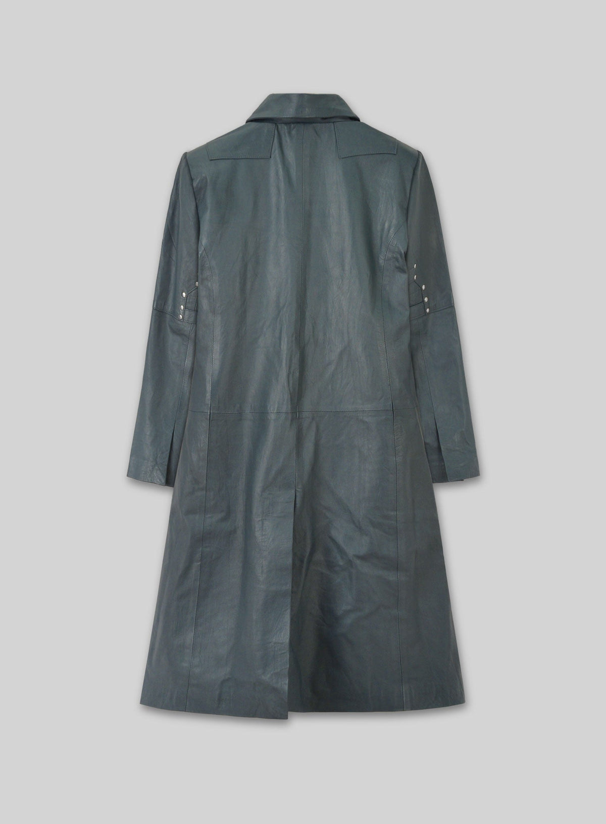 Idris Elba The Dark Tower Black Leather Long Coat – back view