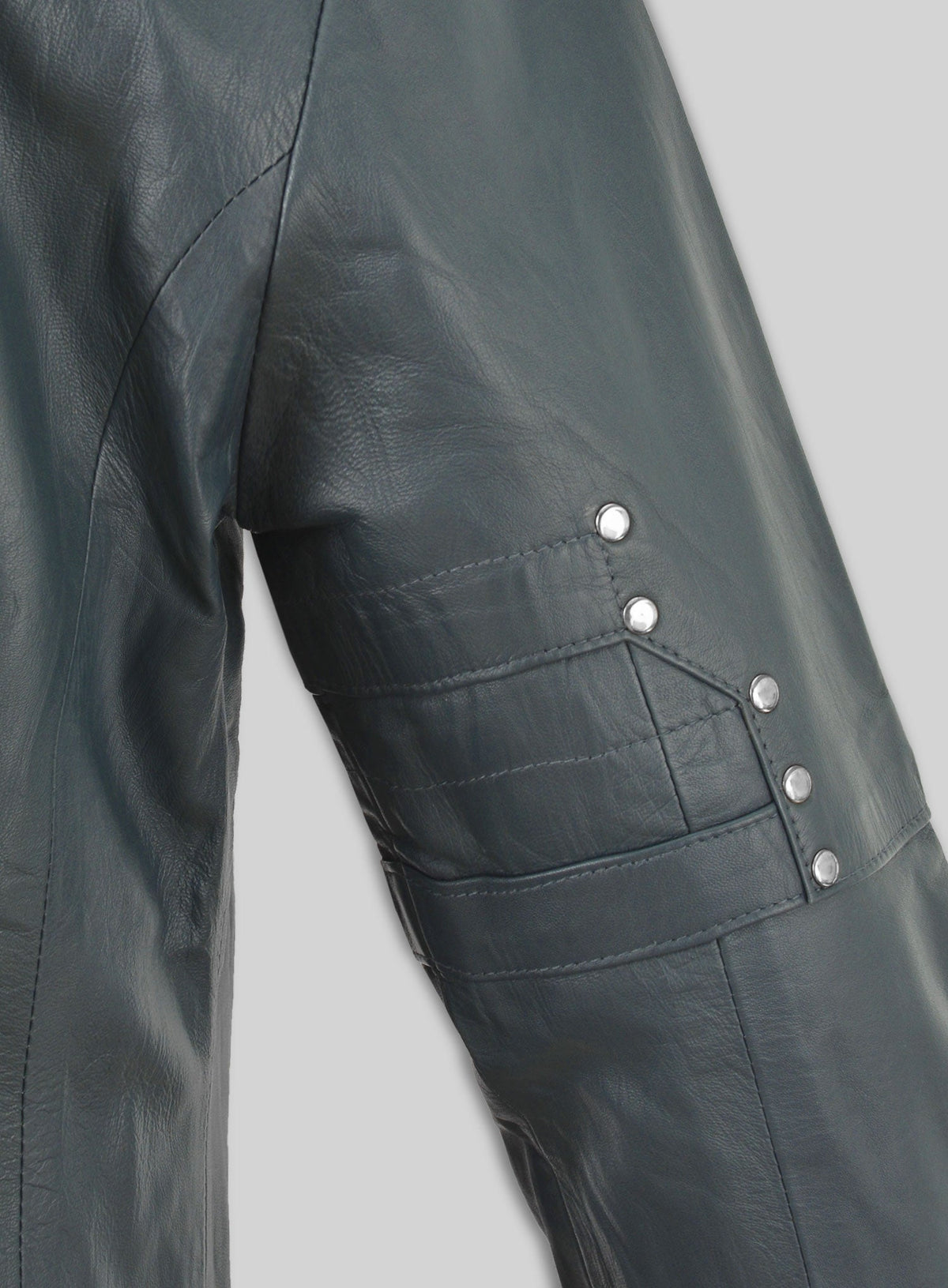 Idris Elba The Dark Tower Black Leather Long Coat – close-up and worn views