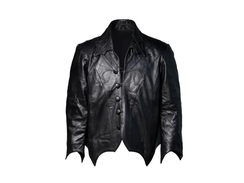 Papa V Perpetua Jacket | Ghost Band Gothic Real Leather Coat for Men