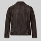 Indiana Jones Distressed Brown Leather Jacket – back view