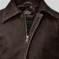 Indiana Jones Distressed Brown Leather Jacket – close-up detail of hardware and pockets
