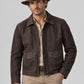 Indiana Jones Distressed Brown Leather Jacket – full product view
