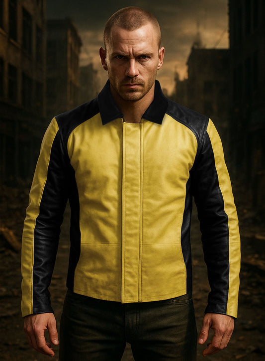 InFamous Cole MacGrath Yellow Leather Jacket – alternate view