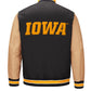 Iowa Hawkeyes Black and Brown Letterman Jacket