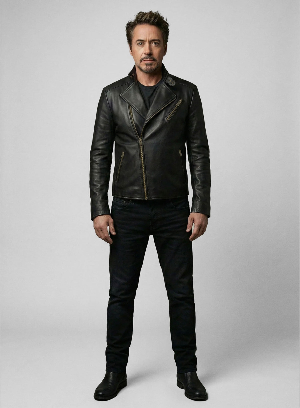 Iron Man Leather Jacket view 4