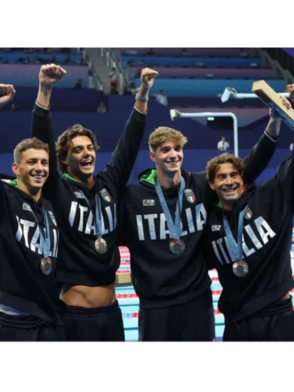 Italy Olympic Hoodie Recreated Edition