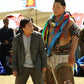 Jackie Chan Skiptrace Black Leather Jacket – close-up and worn views