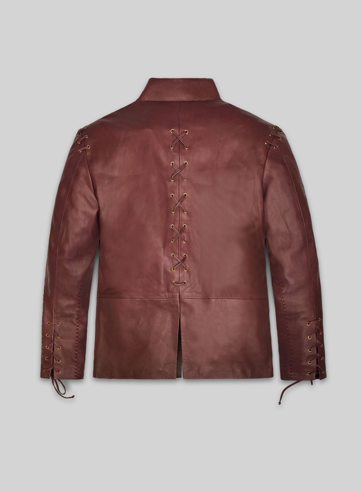 Jaime Lannister GOT Black Leather Jacket – back view