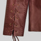 Jaime Lannister GOT Black Leather Jacket – close-up and worn views