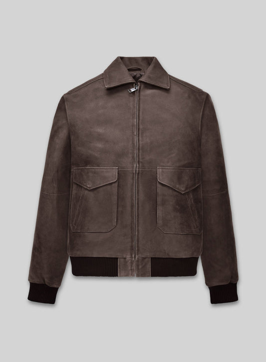 Jake Gyllenhaal Nightcrawler Black Leather Jacket – front view