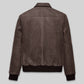 Jake Gyllenhaal Nightcrawler Black Leather Jacket – back view