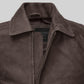 Jake Gyllenhaal Nightcrawler Black Leather Jacket – close-up and worn views