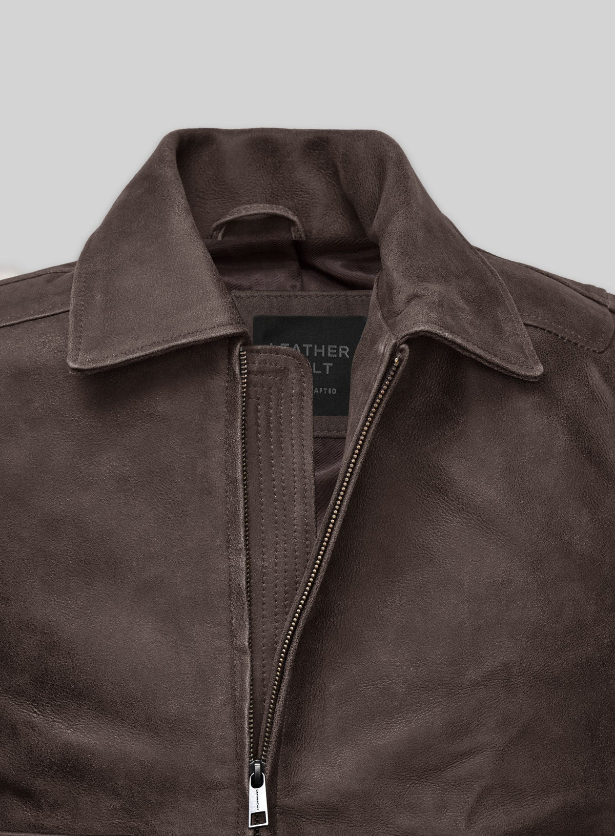 Jake Gyllenhaal Nightcrawler Black Leather Jacket – close-up and worn views