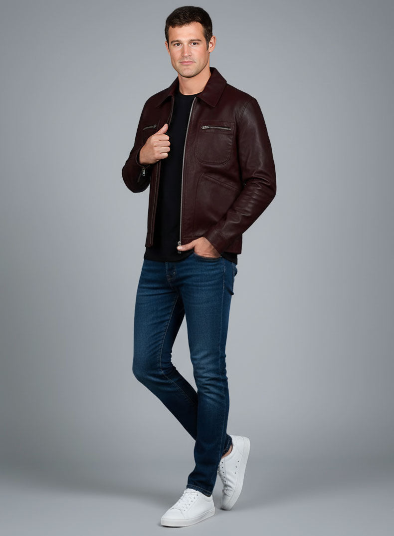 Jake Picking Leather Jacket view 2