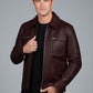 Jake Picking Leather Jacket view 4