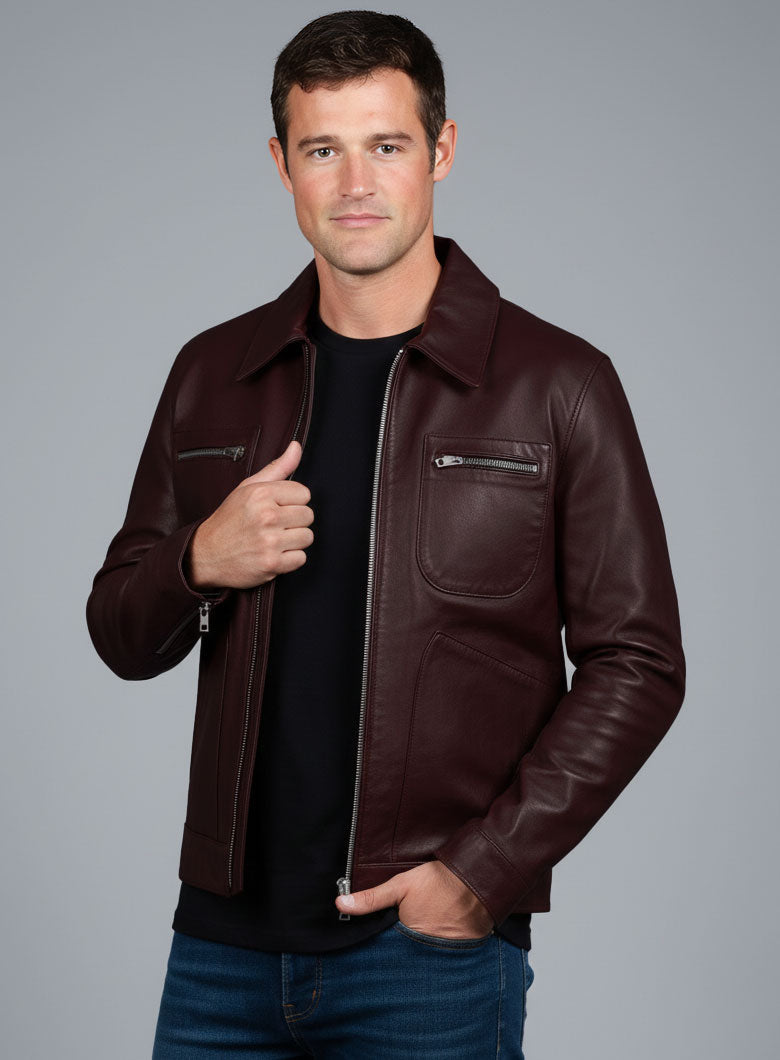 Jake Picking Leather Jacket view 4