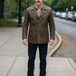 James Franco The Deuce Olive Brown Leather Trench Coat – worn look
