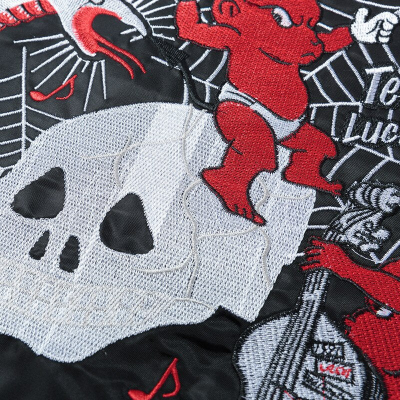 Japanese Bomber Devil Design 'Akuma' - Sublimation Jacket ( Recreated Edition )