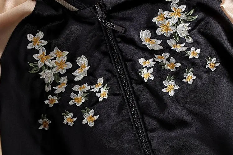 Japanese Cranes Sukajan Jacket 'Enoshima' - Sublimation Jacket ( Recreated Edition )