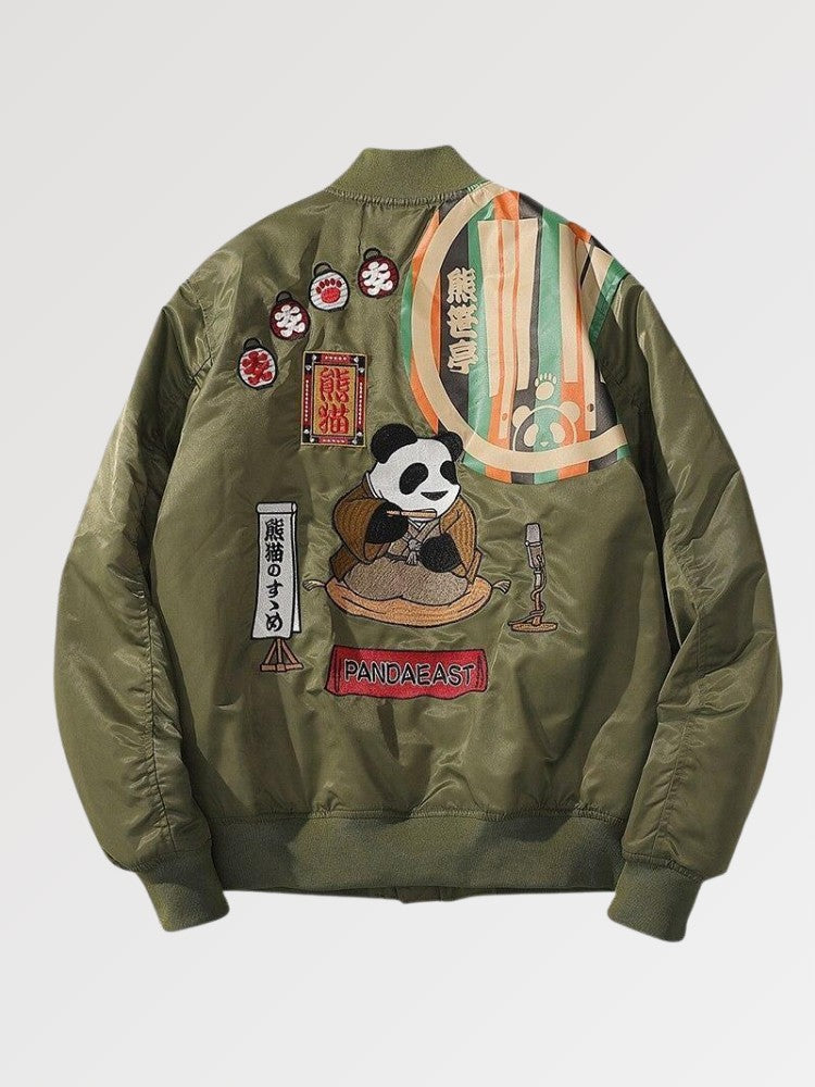 Japanese Panda Bomber 'Take' - Sublimation Jacket ( Recreated Edition )