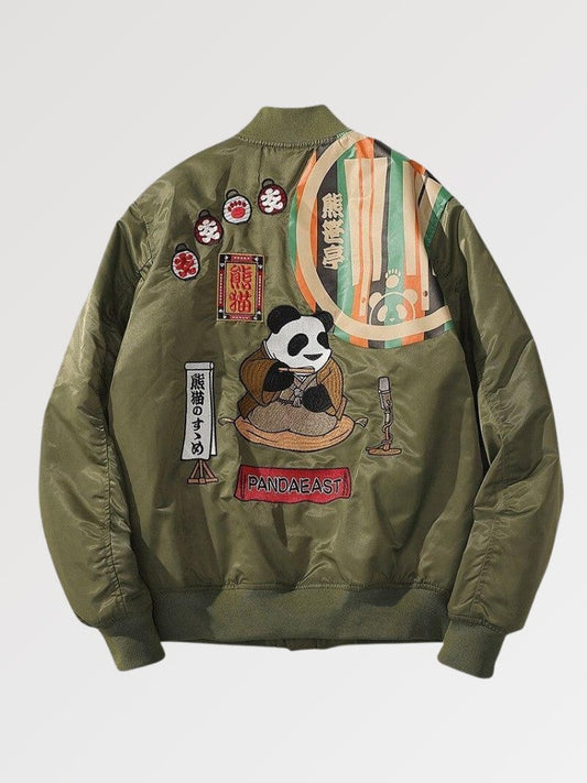 Japanese Panda Bomber 'Take' - Sublimation Jacket ( Recreated Edition )