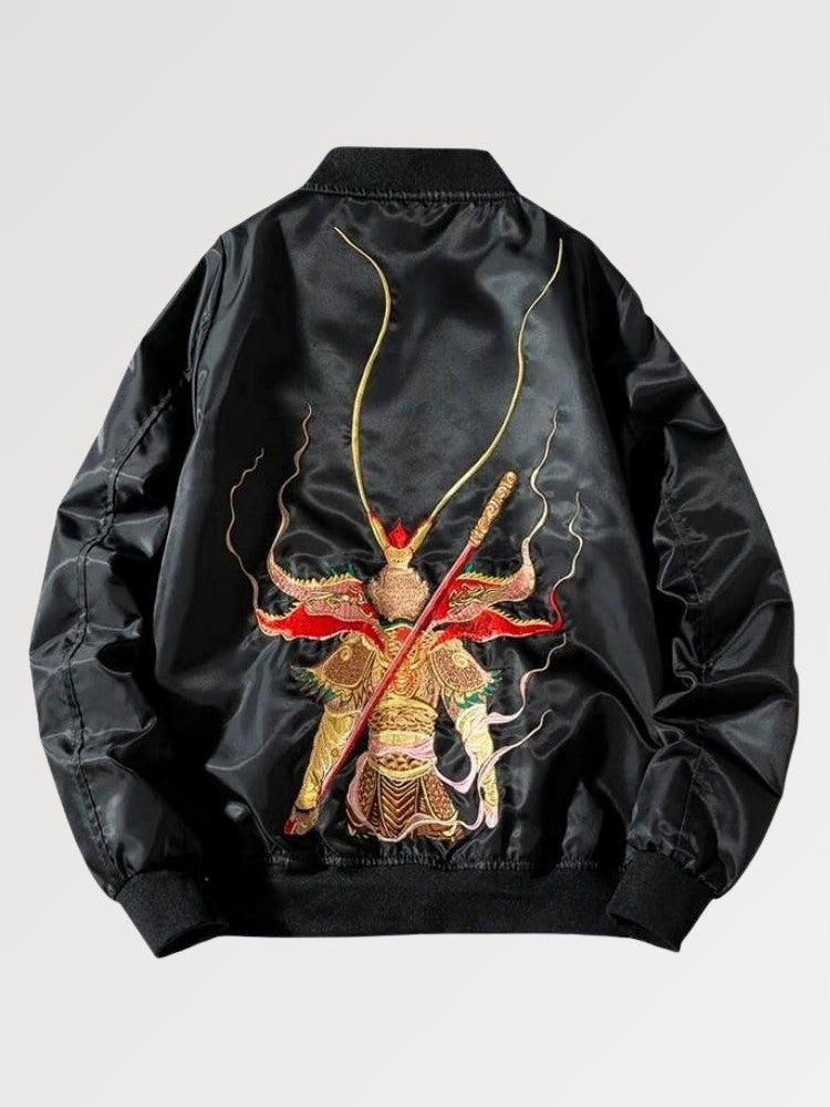 Japanese Style Bomber Jacket 'Samurai' - Sublimation Jacket ( Recreated Edition )