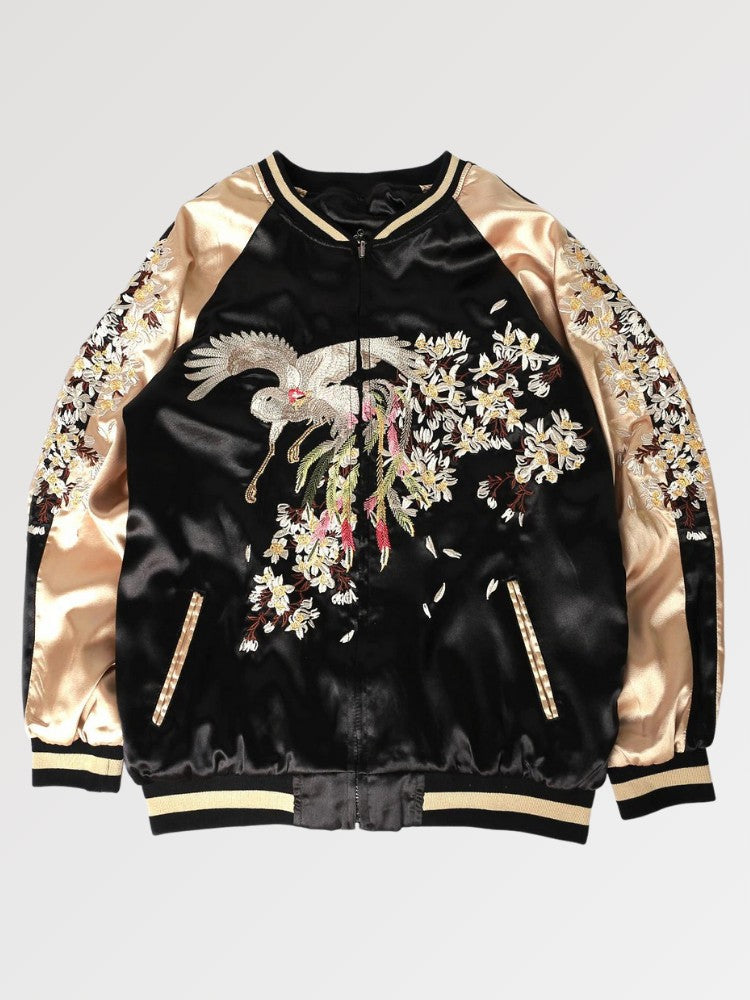 Japanese Sukajan Souvenir Jacket 'Yokohama' - Sublimation Jacket ( Recreated Edition )
