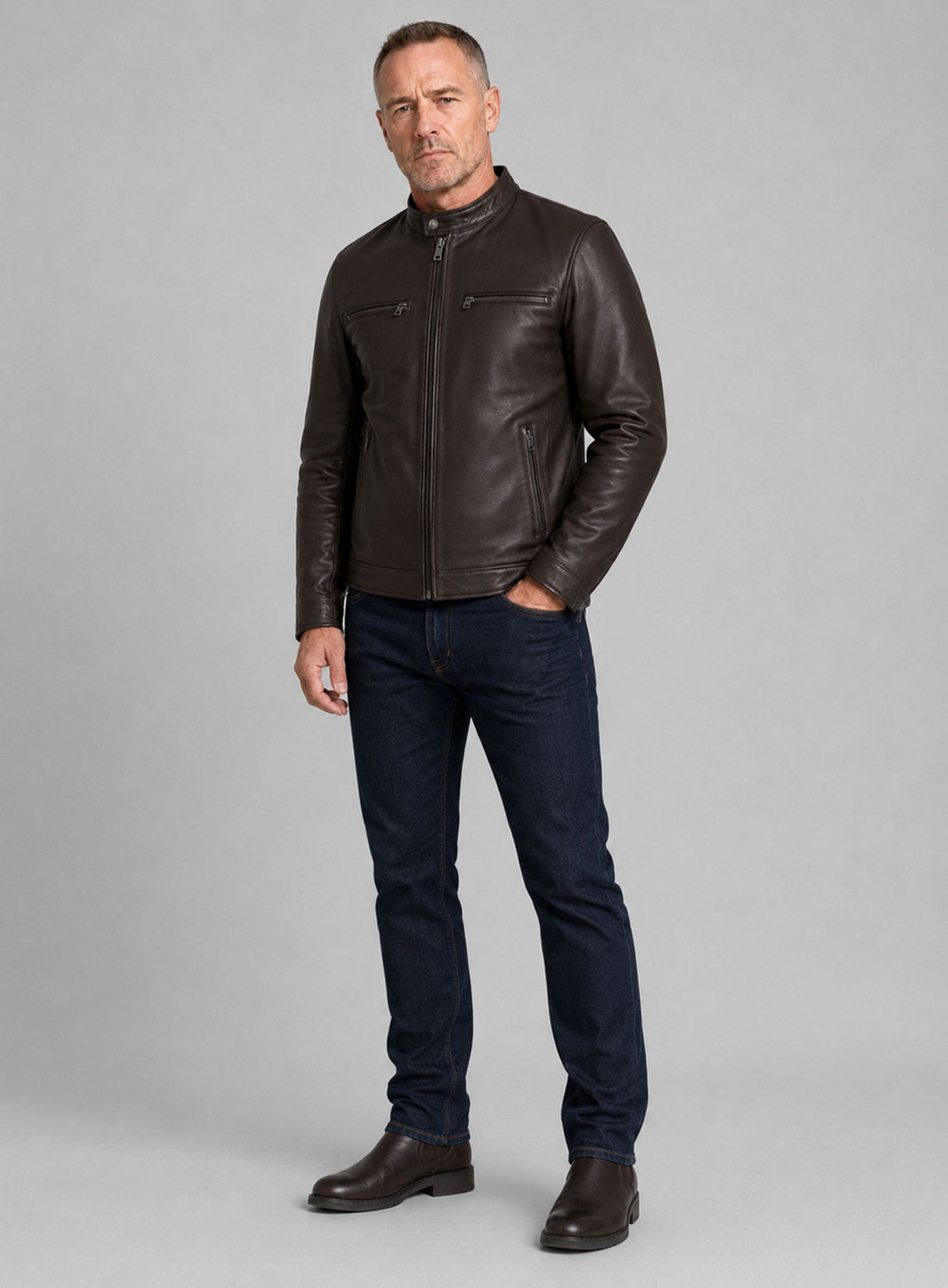 Jason Beghe Chicago P.D. Leather Jacket view 6